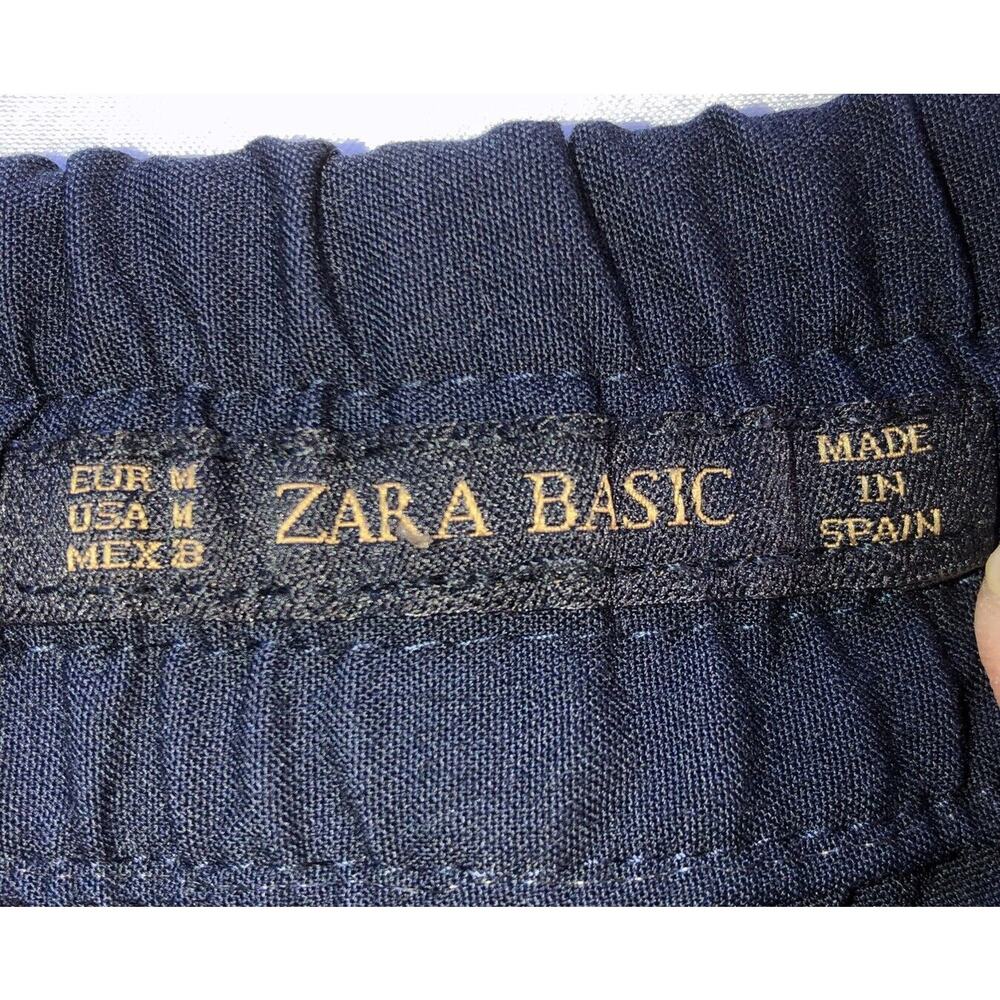 Zara Basic Pants Drawstring Elastic Waist Pockets… - image 6